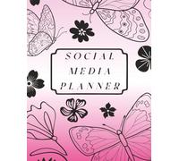 Social Media Planner: Pink 12 Month Influencer Content Creator Organizer | Track: Followers, Subscribers, Likes | Competitor Analysis | Monthly, Daily, Weekly Charts