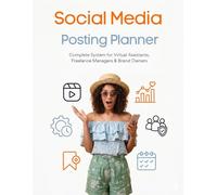 Social Media Posting Planner: Weekly Caption & Content Scheduler for Freelance Managers & Brand Owners
