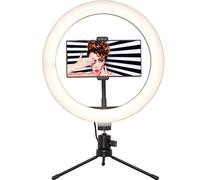 Social Media Ring Light 260Mm 10'' Usb Led Desktop Light Tripod & Phone Holder