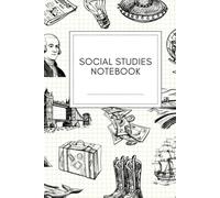 Social Studies Notebook: Vintage 120 Ruled Pages | Hand-Drawn Sketch Cover with Statue of Liberty, Globe, Landmarks & History Icons | Journal for Students, Teachers & History Lovers
