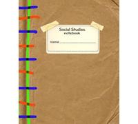 Social Studies Notebook: Wide Ruled | 7.5 x 9.25 | 120 Pages | Book Cover Edition | Chalk Dust & Bubblegum Soles™
