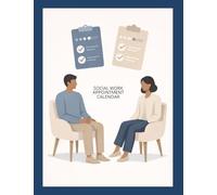 Social Work Appointment Calendar: Scheduling Planner Client Meeting, Case Coordination Session, Community Outreach: Licensed Service Provider, Case ... Resource Advocate, Public Health Coordinator