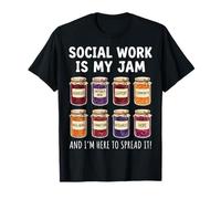 Social Work Is My Jam And I'm Here To Spread It Maglietta
