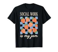 Social Work Is My Jam Assistenza All'infanzia Maglietta