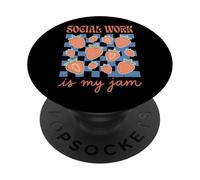 Social Work Is My Jam Assistenza All'infanzia PopSockets PopGrip Adesivo