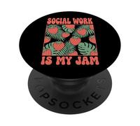 Social Work Is My Jam Assistenza All'infanzia PopSockets PopGrip Adesivo