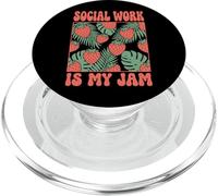 Social Work Is My Jam Assistenza All'infanzia PopSockets PopGrip per MagSafe