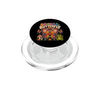 Sociale Farfalla Hippie Fiore Potenza Pace Vibes Ragazze Felice PopSockets PopGrip per MagSafe