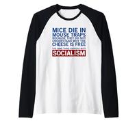 Socialismo (Dichiarazione Divertente) Maglia con Maniche Raglan