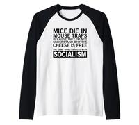 Socialismo (Dichiarazione Divertente) Maglia con Maniche Raglan