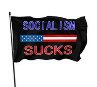 Socialismo fa schifo bandiera 3x5 piedi banner poster sfondo decorativo decorazione da parete in poliestere applicare a giardino cortile casa interno esterno