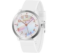 SOCICO Analogico Orologio Impermeabile 50M per Bambini e Ragazze 8-18 anni | Quadrante chiaro, cinturino morbido in silicone. Resistente per scuola e sport. Leggero, stile e autonomia garantiti