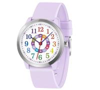 SOCICO Analogico Orologio Impermeabile 50M per Bambini e Ragazze 8-18 anni | Quadrante chiaro, cinturino morbido in silicone. Resistente per scuola e sport. Leggero, stile e autonomia garantiti