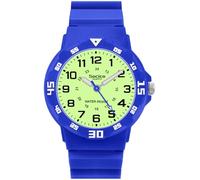 SOCICO Orologio analogico per bambini Orologio da polso con tempo di apprendimento impermeabile per ragazzi e ragazze con cinturino morbido per bambini (Blu fluorescente)