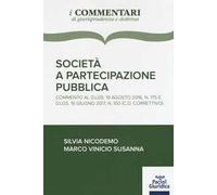 Società a partecipazione pubblica. Commento al D.Lgs 19 agosto 2016, n. 175 e D.Lgs. 16 giugno 2017, n. 100 (c.d. correttivo)