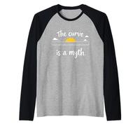 società Terra Piatta La Curva È Un Mito Maglia con Maniche Raglan
