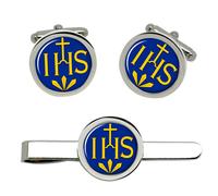 Society Di Gesù (Jesuits) Gemelli E Fermacravatta Set