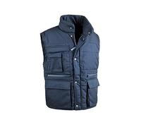 SOCIM Antares - Gilet Multitasche in Cotone/Poliestere, Taglia M, Colore Blu Navy