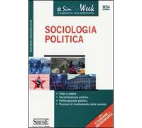 Sociologia politica. Stato e potere. Socializzazione politica. Partecipazione politica. Processi di cambiamento delle società