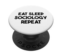 Sociologo Divertente - Mangia Dormire Sociologia Ripetizione PopSockets PopGrip Adesivo