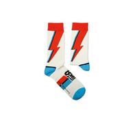 Sock Affairs Calzini David Bowie - Blackstar, Aladdin Sane, Let's Dance, Lightning Yellow, Lightning Pack - Regali per gli appassionati di rock, calzini in cotone, 2 misure, 36-40 e 41-46, Aladdin