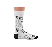 Sock Affairs Calzini musicali - Peace & Love, Six String, Dead Kennedys, Punk's Not Dead - Regali per gli appassionati di musica, calzini in cotone, 2 misure, 36-40 e 41-46, Punk's Not Dead, 36-40