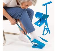 Sock Aid for Elderly - Easy Grip Helper Device for Putting on Socks, Stable Assist Tool with Non-Slip Foam Handle, No Bending, Lightweight and Compact, Travel-Ready