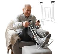 Sock Aid for Seniors - Easy Grip Sock Helper Device for Putting on Socks and Hosiery, Stable Assist Tool with Non-Slip Foam Handle, No Bending Required, Lightweight and Portable