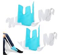Sock Aid Tool - No-Bend Sock Helper For Easy On And Off, Pulling Assist Device For Elderly, Pregnant Women, And Anyone With Reduced Mobility (Blue)