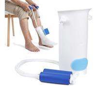 Sock Aid Tool - No-Bend Sock Helper for Easy On and Off, Stocking Slider with Foam Handles, Assist Device for Elderly, Pregnant Women, and Anyone with Reduced Mobility(Bianco)