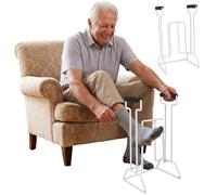 Sock Assist Device for Seniors - Easy Step Sock Helper for Putting on Socks, Stable Sock Aid with Non-Slip Foam Handle, No Bending Required, Ideal for Elderly Daily Use