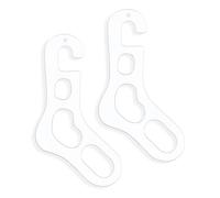 Sock Blocker - Acrylic, 35.5cm, 2 Pieces, Acrylic Sock Shaper, Crochet Knitting Socks Blocker | Precise Forming, Socks Drying Shaper For Beginners, Adults, Seniors, Home, Studio, Office, Hobby