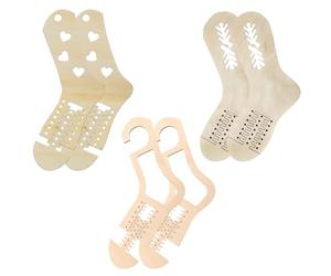 Sock Blockers - Fatto per durare, barella per calzini, righello per maglieria, 6 strumenti per maglieria per la casa, stampo regolabile per filato artigianale, leggings fatti a mano per la casa