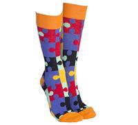 Sock Society Novità Jigsaw Adulti Calzini Taglia Unica - Scegli Colore