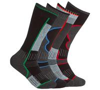 Sock Stack - 4 paia di Calzettoni Calze Termiche da Sci da Uomo, Termici, con Supporto ad Arco e Supporto per l'Inverno, con Calzini in Spugna, Taglia 36-44