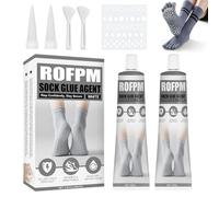 Sock Stop Liquid, Kit Antiscivolo per Calzini, Trasparente, Liquido per Calzini Antiscivolo,Soluzione Antiscivolo per Calze,Lavabili, Colla Liquida Antiscivolo Calze Antiscivolo,Tappetini Bagno