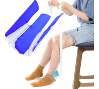 Sock Threader,Sock Threader-Tools to Help Put on Socks,Sock Threader for The Elderly,Sock Helpers to Put On Your Socks for Seniors,No Need to Bend over to Assist in Wearing Socks (Dark Blue)