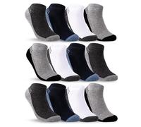 sockenkauf24 12 Paia Calzini Corti Uomo Calze Corte 47-50 Estivi Cotone Traspiranti Multicolore