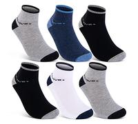 sockenkauf24 6 o 12 Paia di Calzini Sportivi Corti Uomo Donna Calzini Suola in Spugna Cotone 16210 (39-42 6 paia)