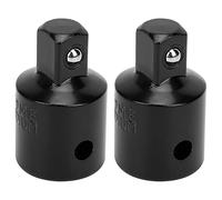 Socket Adapter Wrench Converter High Carbon Steel 1/2 to 3/8 Ratchet Tool for Professional Mechanics and DIY Enthusiasts 2Pcs Set Durable Glossy Anti Corrosion Coating