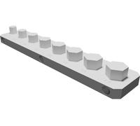 Socket Organizer Wall Mount for Metric Tools 10-17mm Compatible with 1/2" Impact