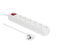 Socket Schuko a 6 vie 1,8 m di bianco NEW