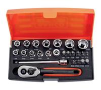 SOCKET SET 1/4" INCH SIZES,25P