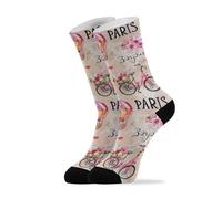 Socks Calzini Con Palloncino Della Torre Eiffel E Macarons Antiscivolo Calzini Sportive Formali Elasticizzato Calze Per Trekking Calcio Running