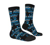 Socks Scusa, Mi Lavo, Ascolto, Stavo Pensando Di Pescare Casual Calzini Sportive Antiscivolo Calzini Per Estivi Running Uomo