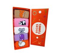 Socks Tunnel Calzini divertenti calzini colorati con animali simpatici, gatti, cani, frutta mista e design pizza. Perfetti per uno stile unico e allegro. (IT, Numero, 36, 40)