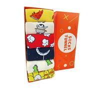 Socks Tunnel Calzini divertenti calzini colorati con animali simpatici, gatti, cani, frutta mista e design pizza. Perfetti per uno stile unico e allegro. (IT, Numero, 36, 44, Regular, Regular, 04)