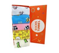 Socks Tunnel Calzini divertenti calzini colorati con animali simpatici, gatti, cani, frutta mista e design pizza. Perfetti per uno stile unico e allegro. (IT, Numero, 36, 44, Regular, Regular, 02)