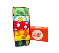 Socks Tunnel Calzini divertenti calzini colorati con animali simpatici, gatti, cani, frutta mista e design pizza. Perfetti per uno stile unico e allegro. (IT, Numero, 36, 44, Regular, Regular, 03)