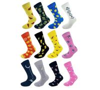 Socks Tunnel Calzini divertenti calzini colorati con animali simpatici, gatti, cani, frutta mista e design pizza. Perfetti per uno stile unico e allegro. (IT, Numero, 36, 44, Regular, Regular, 01)